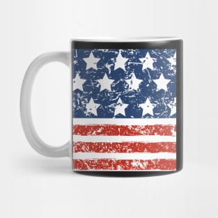 Grunged USA Stars N Stripes Mug